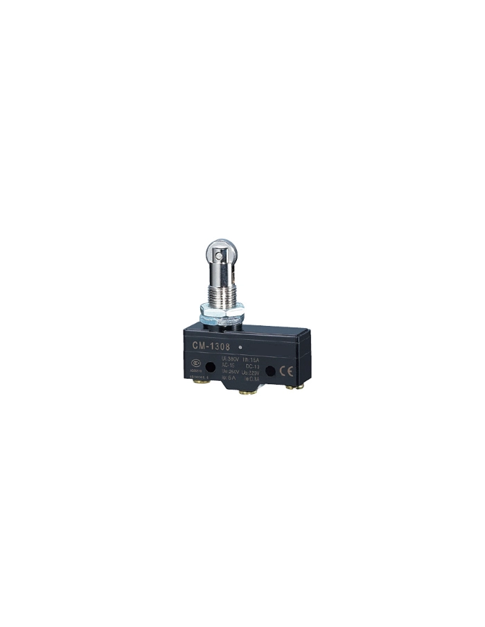 Micro switch vertical con boton con rodillo perpendicular Sanderson